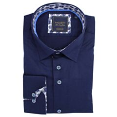 Saluzzo Sergio Tapered Fit Shirt Navy