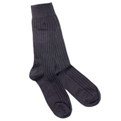 Swole Panda Ribbed Socks In Navy