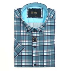 6Th Sense SS BD Check Shirt In Green