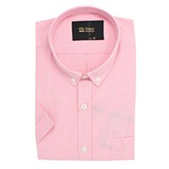 6Th Sense SS BD Check Shirt Pink