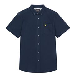 Lyle & Scott Cotton Slub SS Shirt Navy