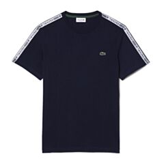 Lacoste Logo Tee In Navy Blue