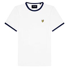 Lyle & Scott Ringer T-Shirt White Navy