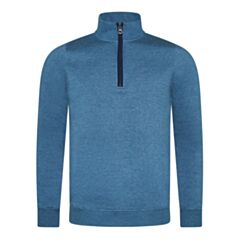Ted Smith William Half Zip Blue Opal