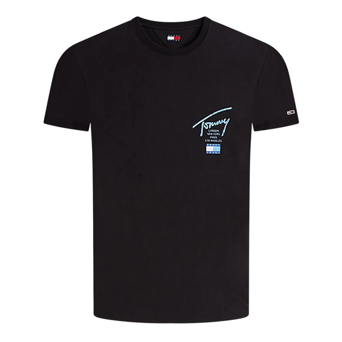 Tommy Jeans Reg Sign T-Shirt Black
