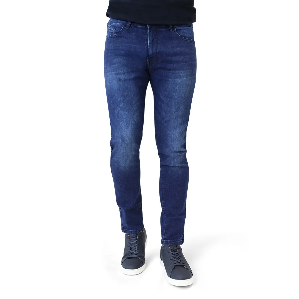 Ej Essential Slim Jeans Medium Stone Wash
