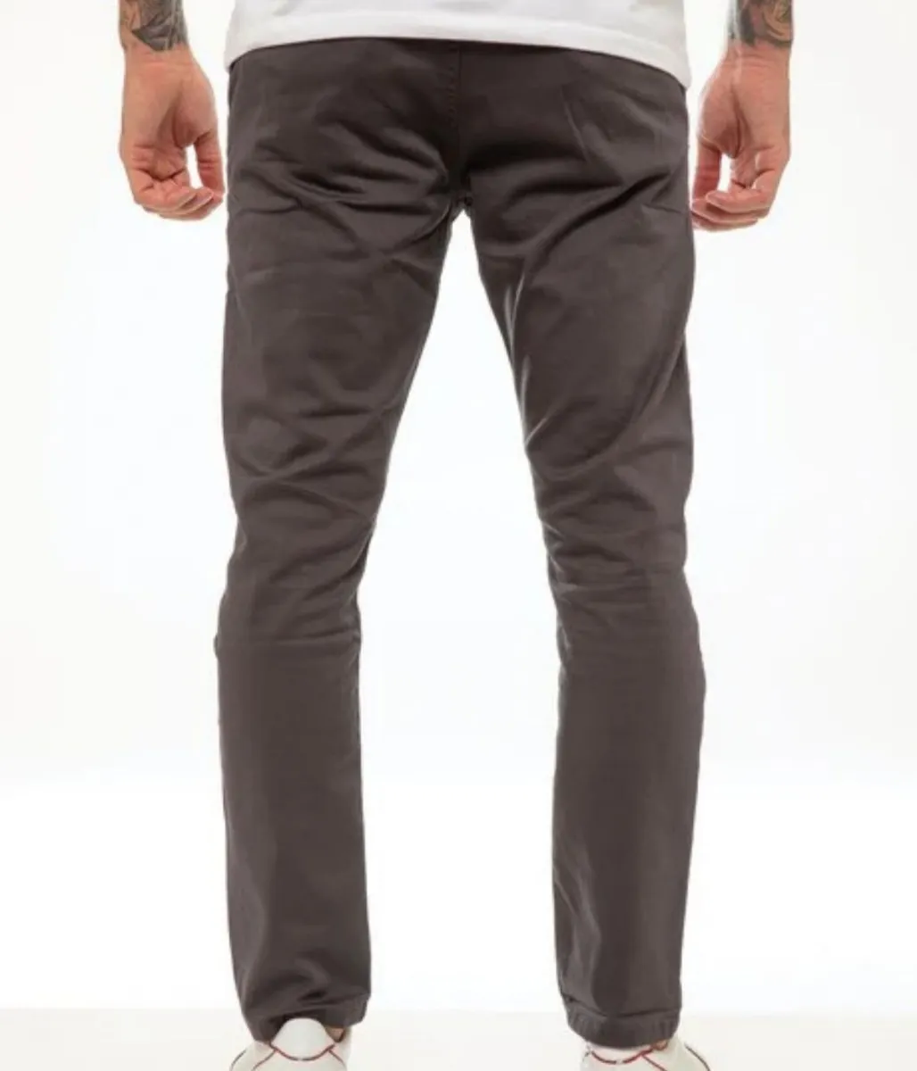Enzo Slim Stretch Chino In Grey
