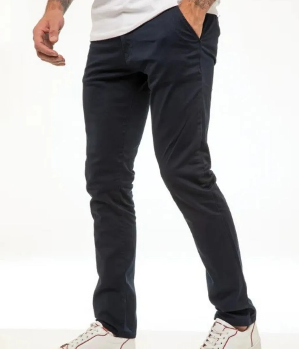 Enzo Slim Stretch Chino In Navy
