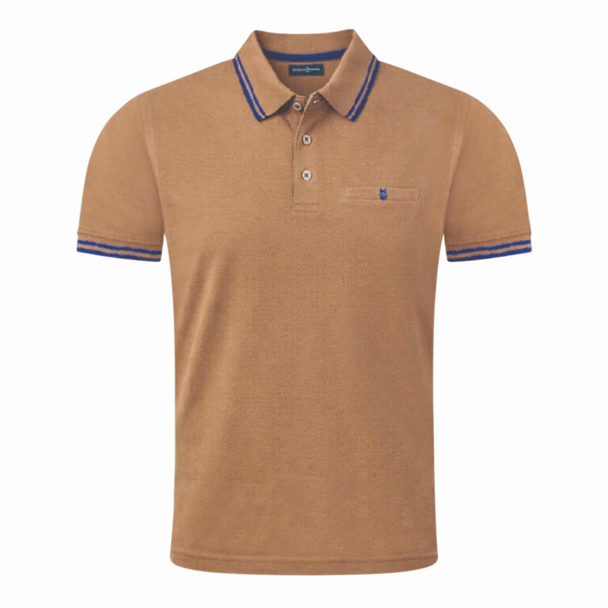 Sea Barrier Blue Tipped Polo Brown