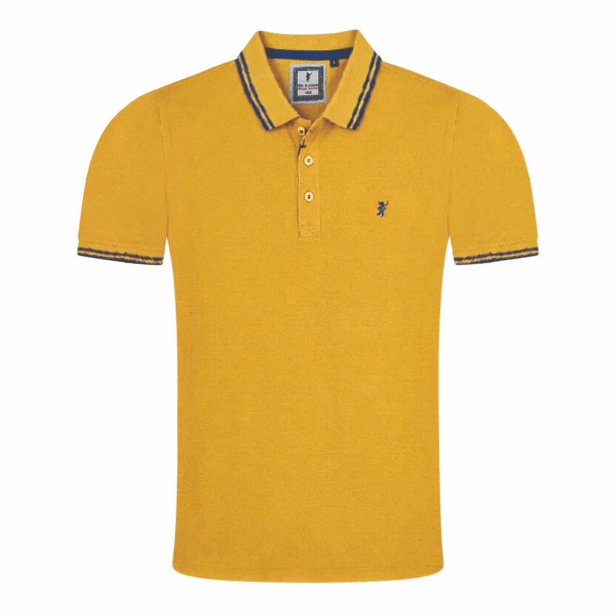 Sea Barrier Blue Tipped Polo Yellow -2