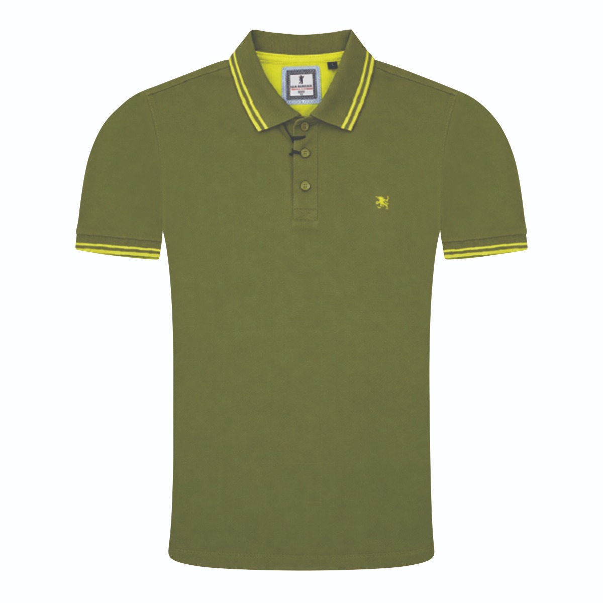 Sea Barrier Yel Tipped Polo Green