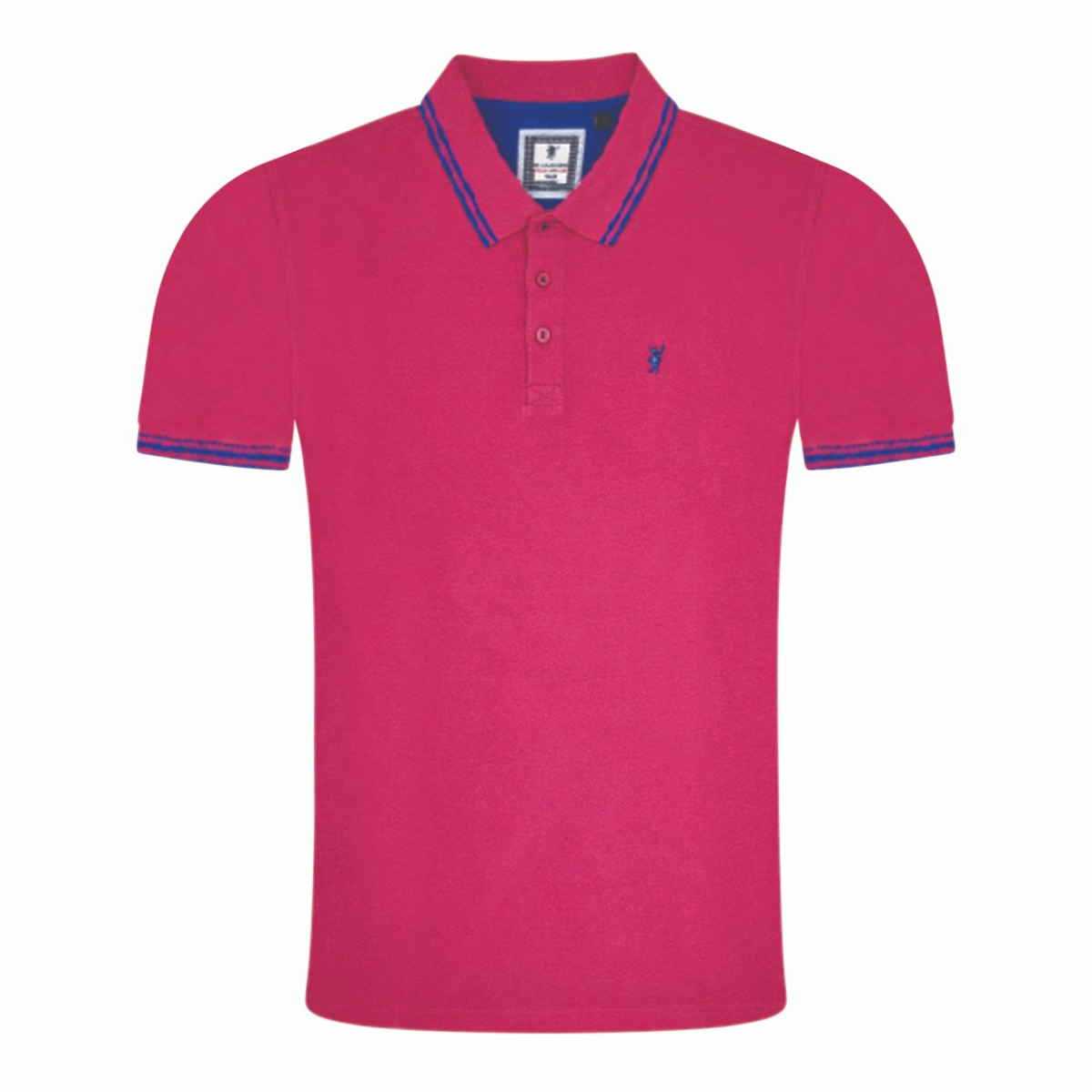 Sea Barrier Blue Tipped Polo Pink