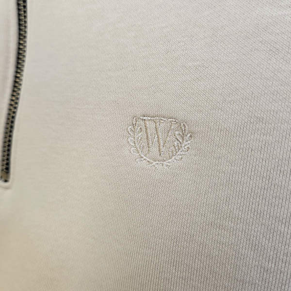 William Tailor Gally Half Zip Silver Bir
