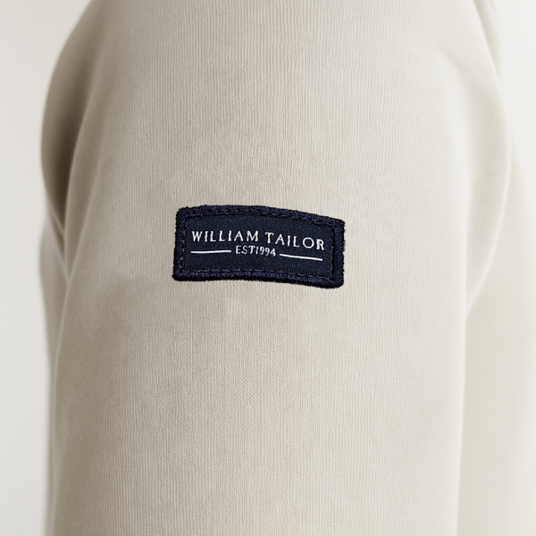 William Tailor Gally Half Zip Silver Bir