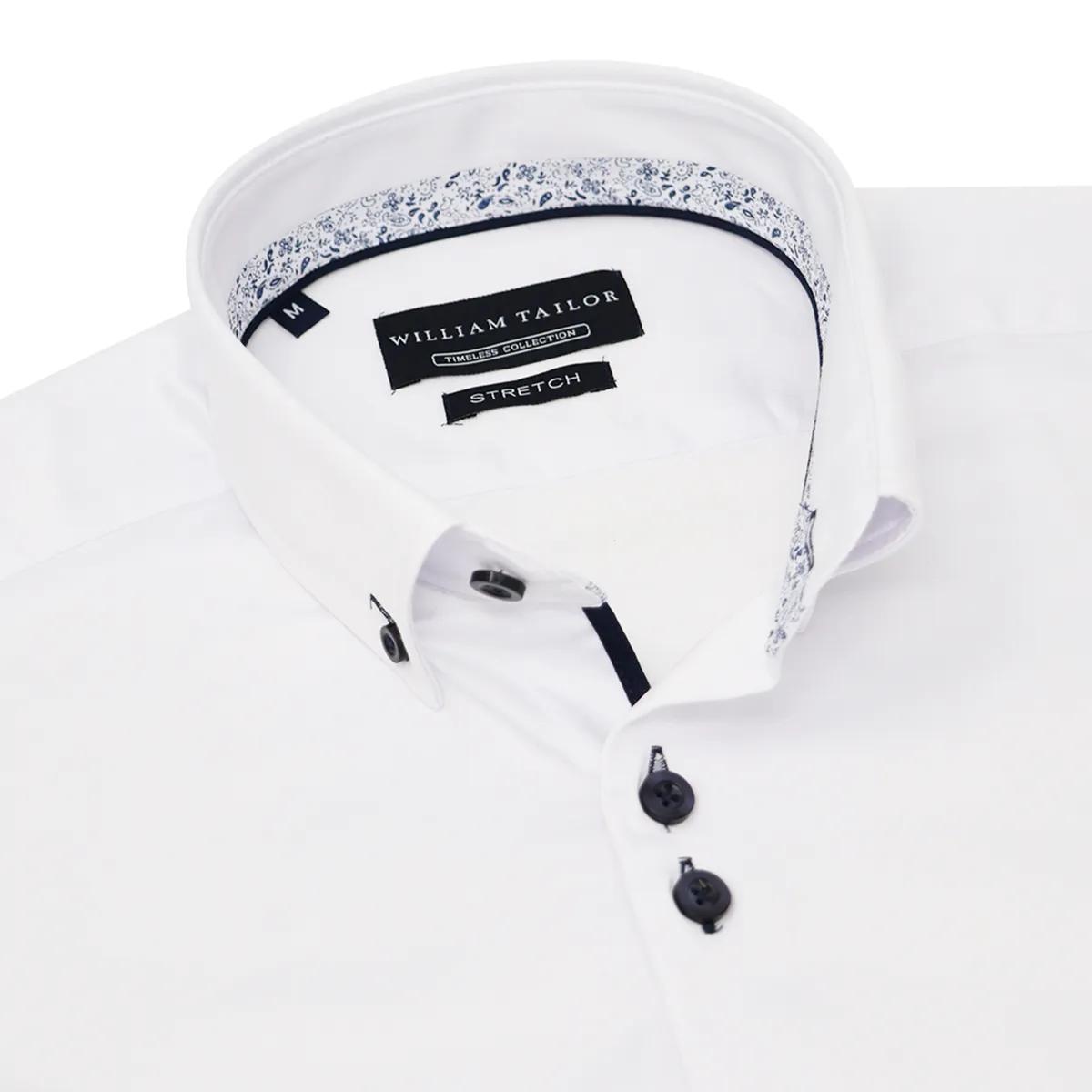 William Tailor Grattan Stretch Shirt Whi