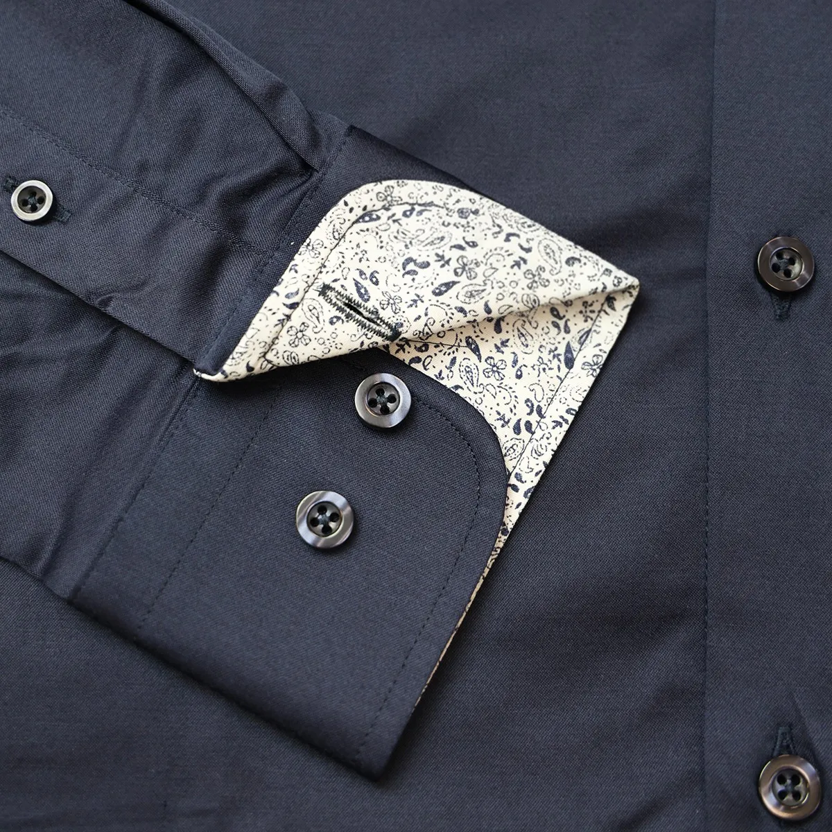 William Tailor Grattan Stretch Shirt Nav