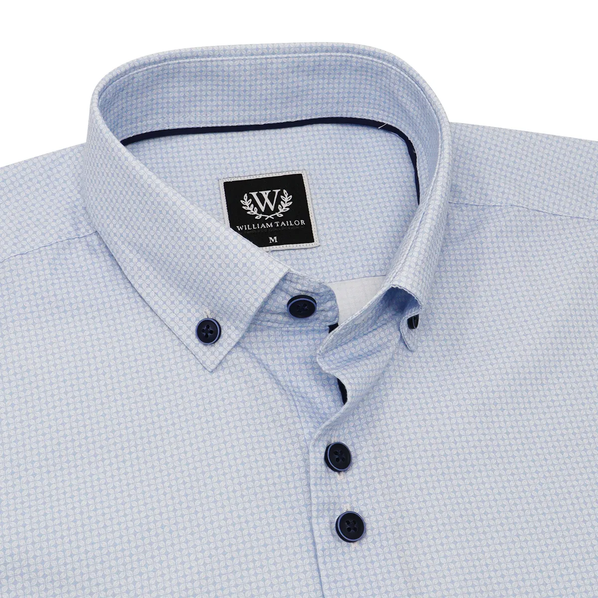 William Tailor Circle Print Shirt Blue