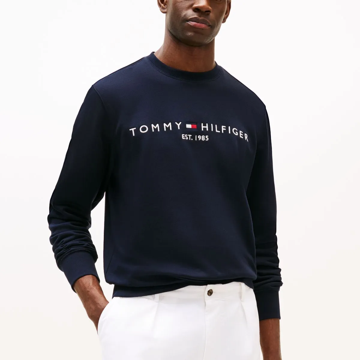 Tommy Hilfiger Logo Sweater Desert Sky - Navy