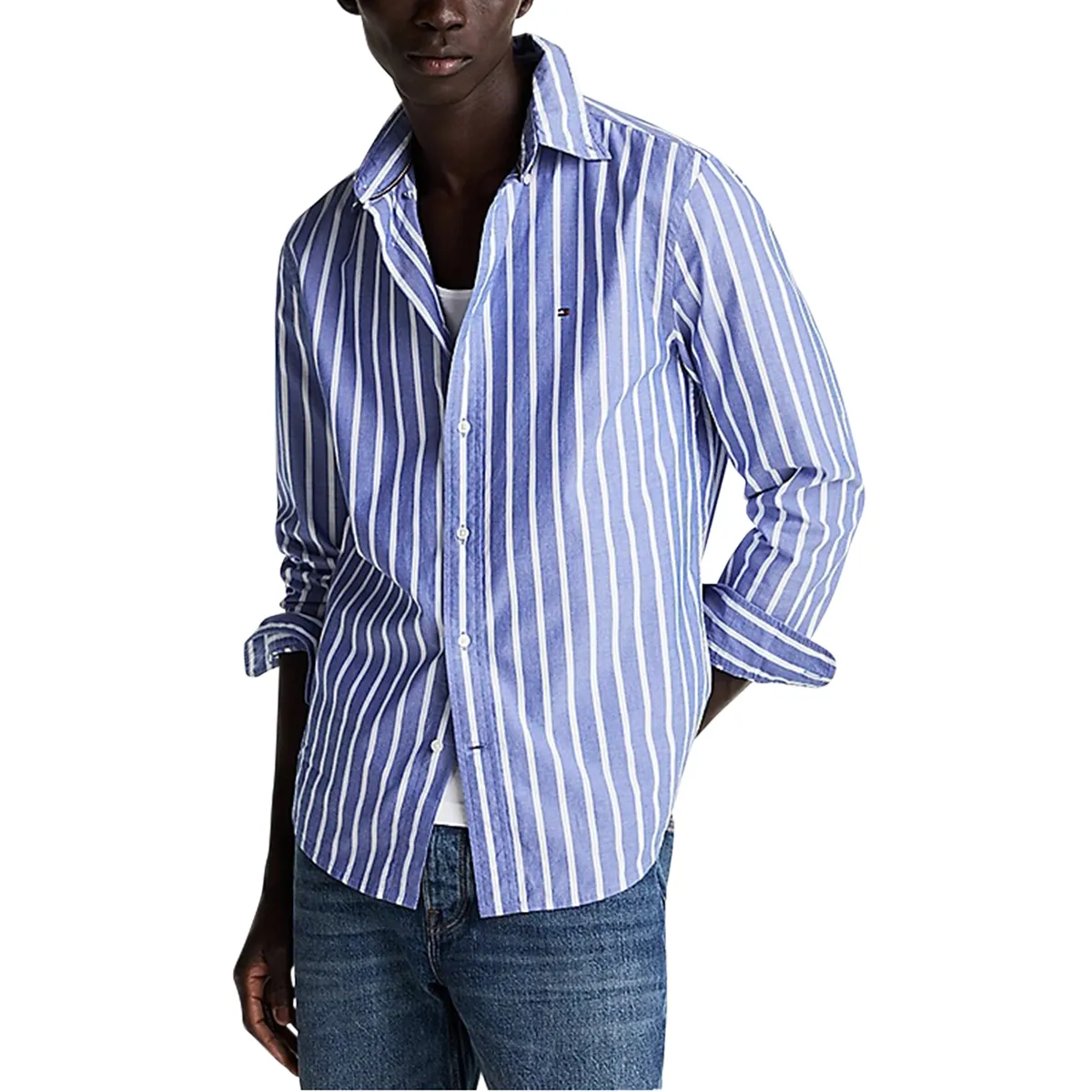 Tommy Hilfiger Flex Poplin Stripe Shirt