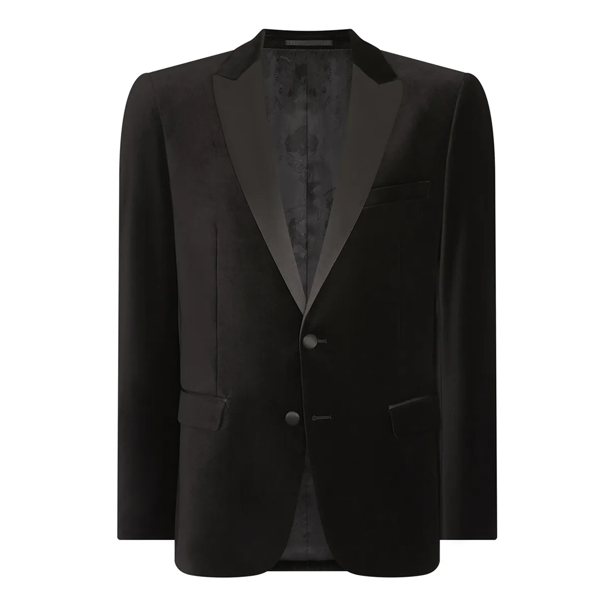 Remus Uomo Monti Velvet Jacket Black