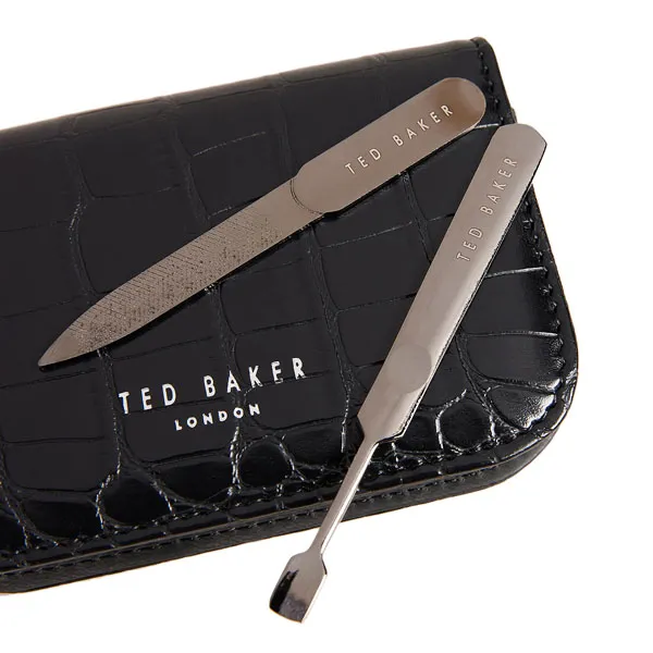 Ted Baker Croco Manicure Set Black