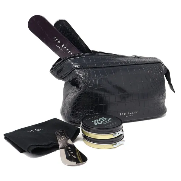 Ted Baker Croco Shoe Shine Kit