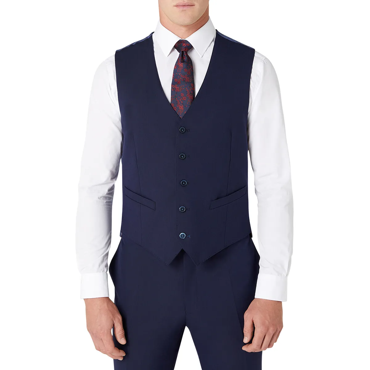 Remus Uomo Palucci Waistcoat Blue