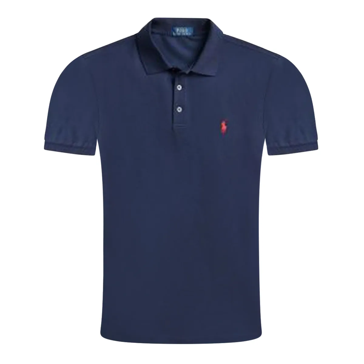 Ralph Lauren SS Knit Polo Shirt RFND Nav