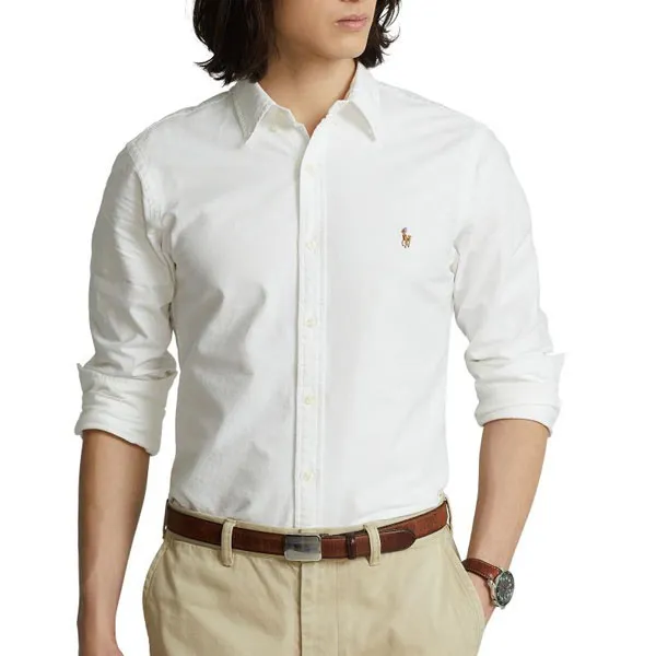 Ralph Lauren Slim Fit Oxford Shirt White