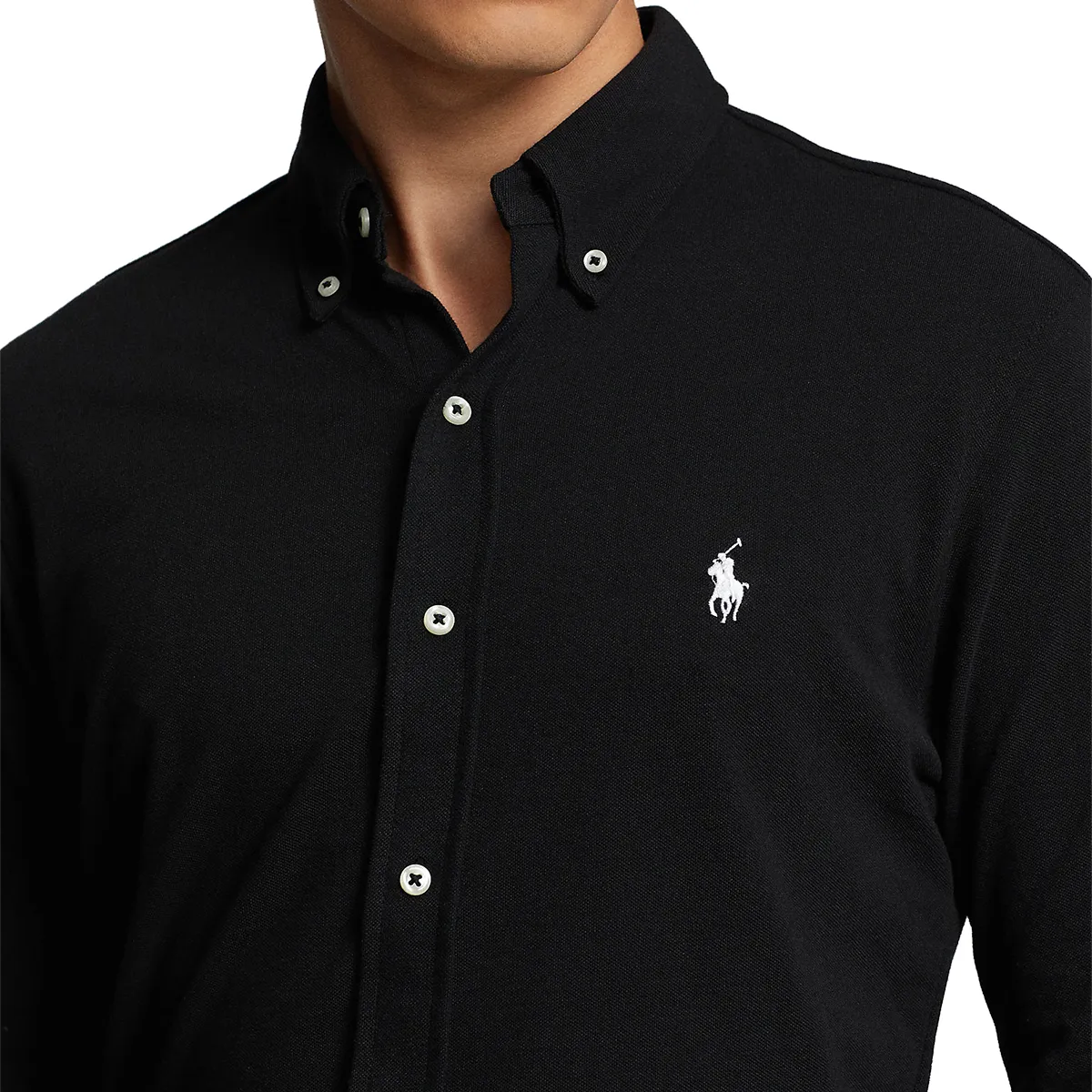 Ralph Lauren LS Knit Shirt Black