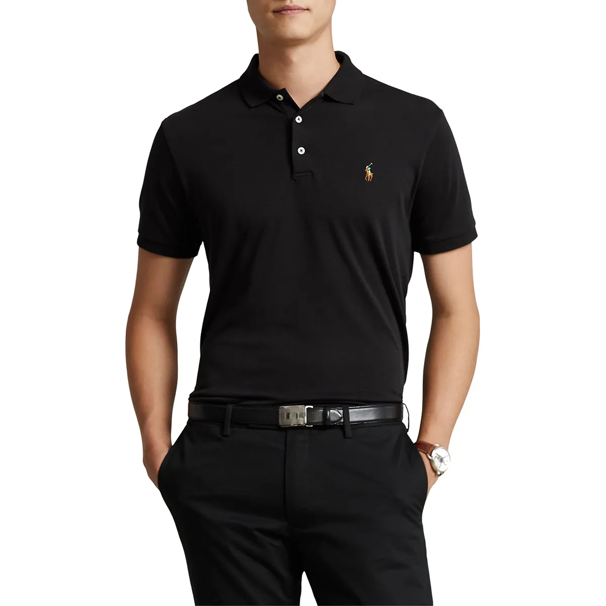 Ralph Lauren Slim Fit Polo Black