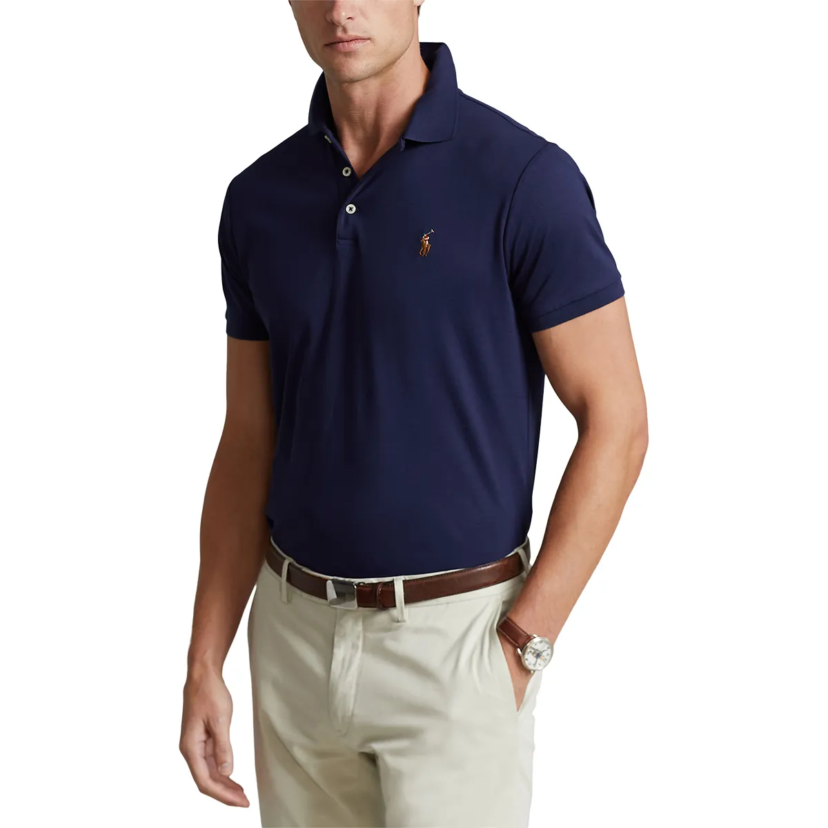 Ralph Lauren Slim Fit Polo Shirt RFD Nav