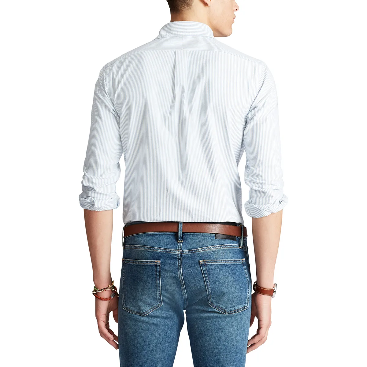 Ralph Lauren Custom Fit Stripe Shirt Blu