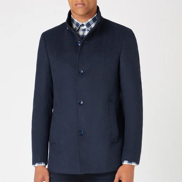 Remus Uomo Jonah Overcoat Navy