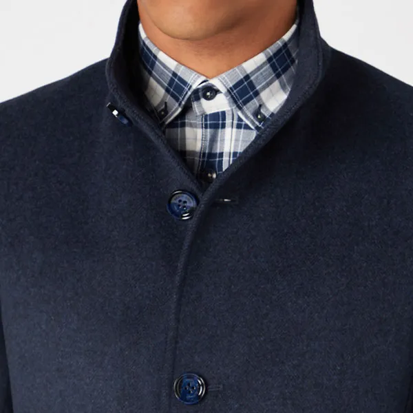 Remus Uomo Jonah Overcoat Navy
