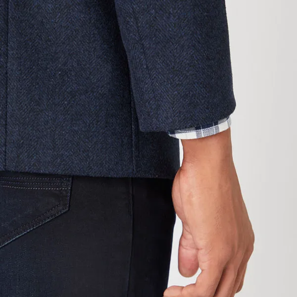 Remus Uomo Jonah Overcoat Navy