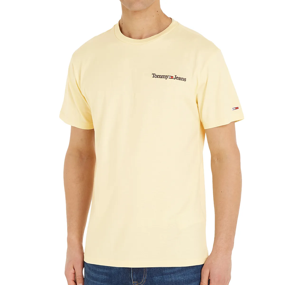 Tommy Jeans Classic Linear T-Shirt Lemon