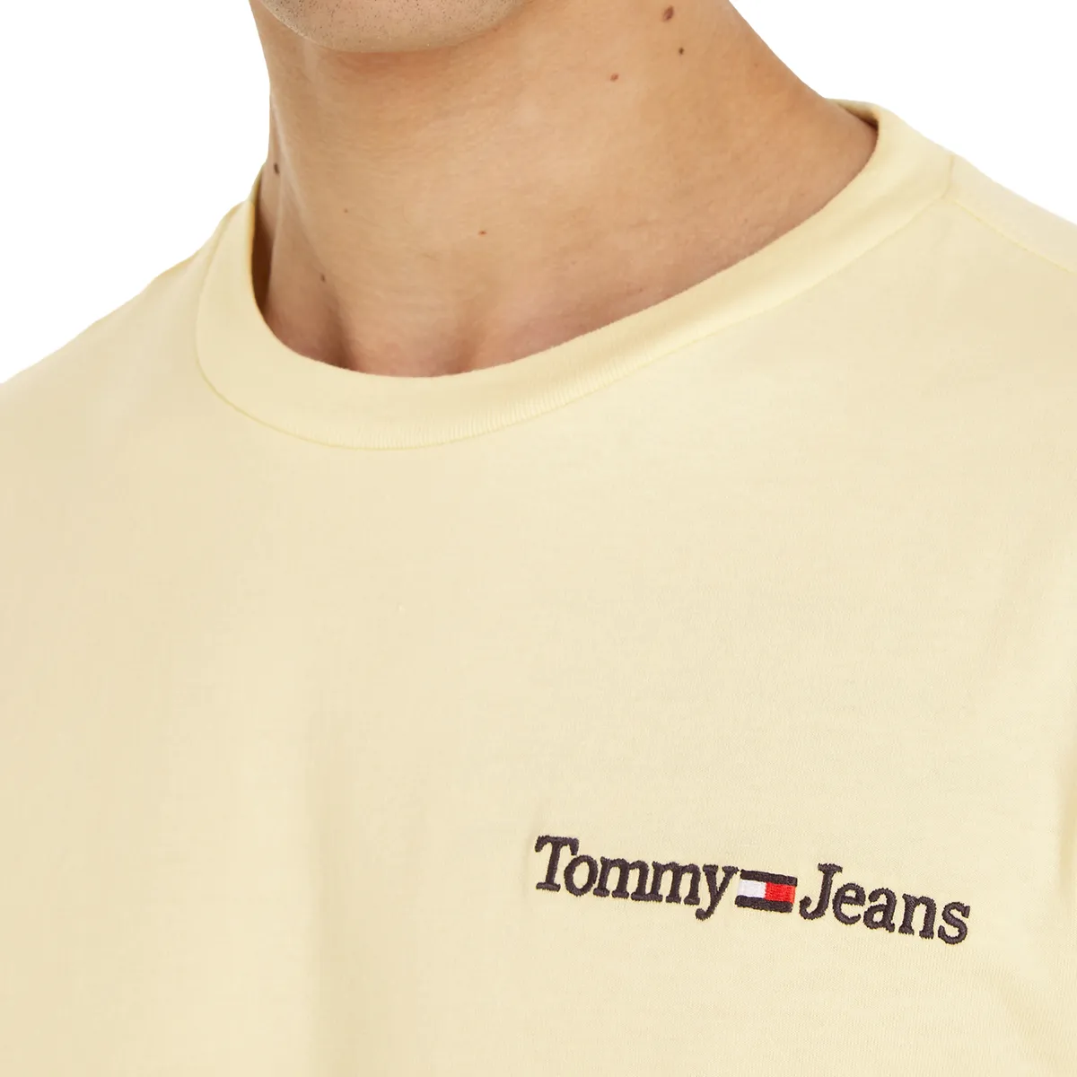 Tommy Jeans Classic Linear T-Shirt Lemon