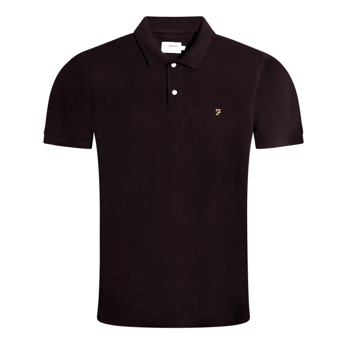 Farah SS Cunningham Polo Shirt Black