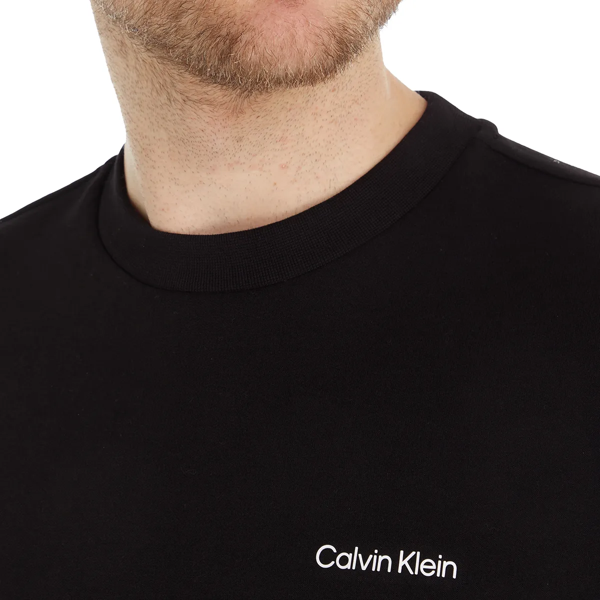 Calvin Klein Micro Logo Crew Ck Black