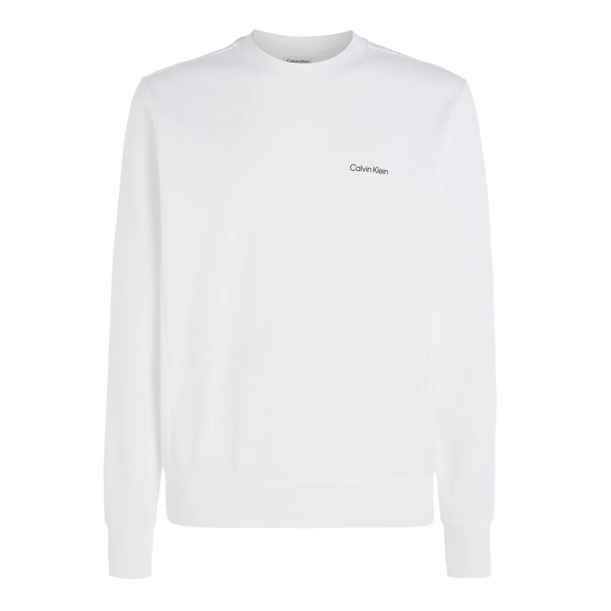 Calvin Klein Micro Logo Crew White