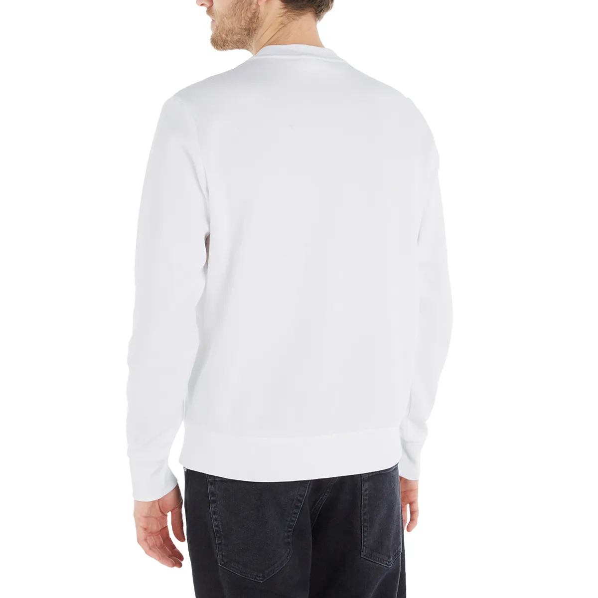 Calvin Klein Micro Logo Crew White