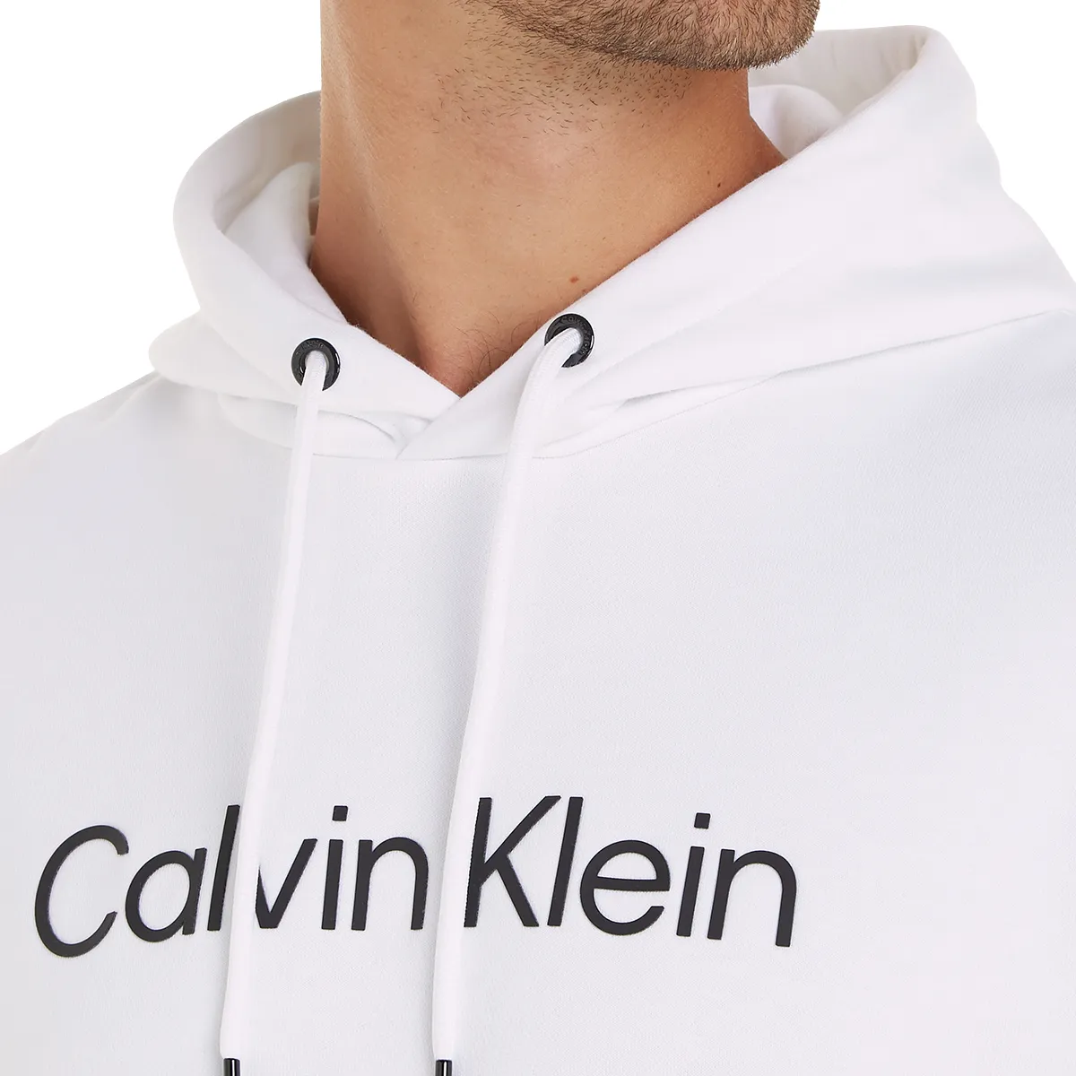 Calvin Klein Hero Logo Hoodie White
