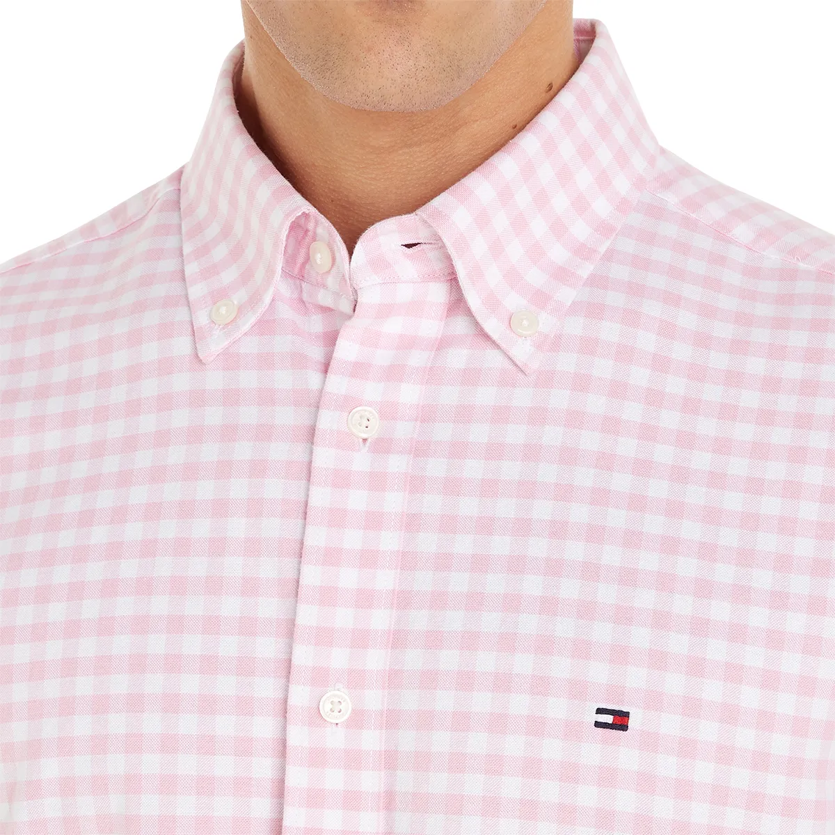 Tommy Hilfiger Gingham Shirt Iconic Pink