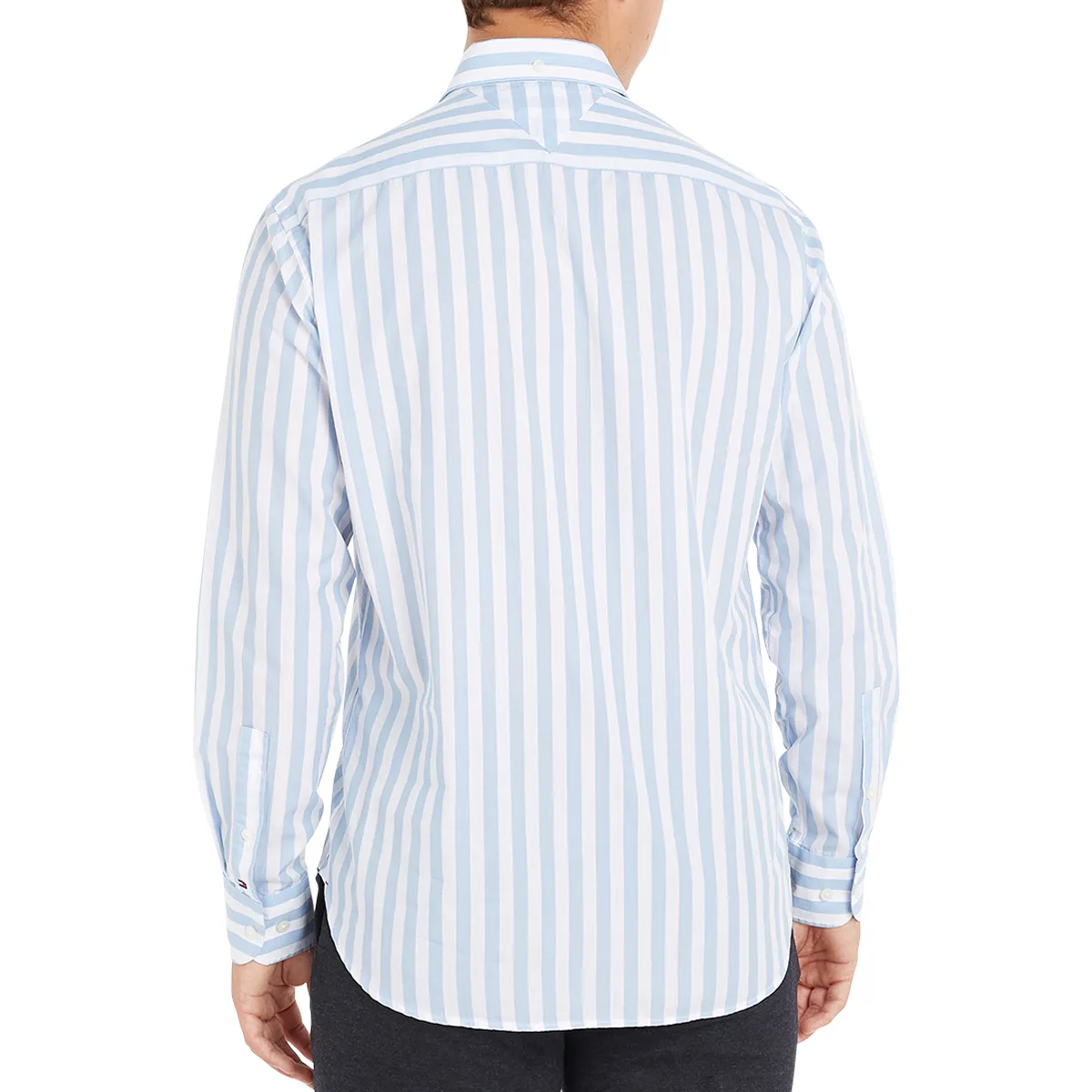 Tommy Hilfiger Silky Stripe Shirt Cloudy