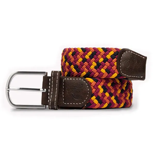 Swole Panda Woven Zigzag Belt Orange