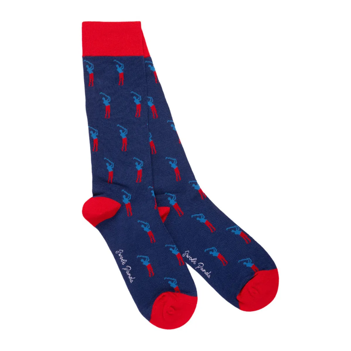 Swole Panda Golfer Socks Navy
