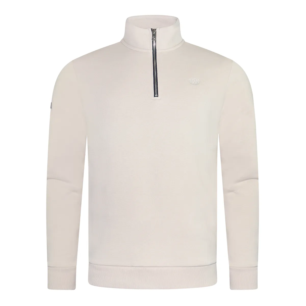 William Tailor Gally Half Zip Silver Bir