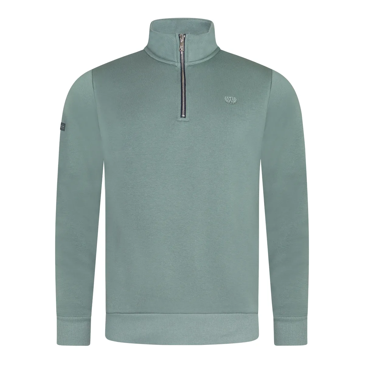 William Tailor Gally Half Zip Silver Pin