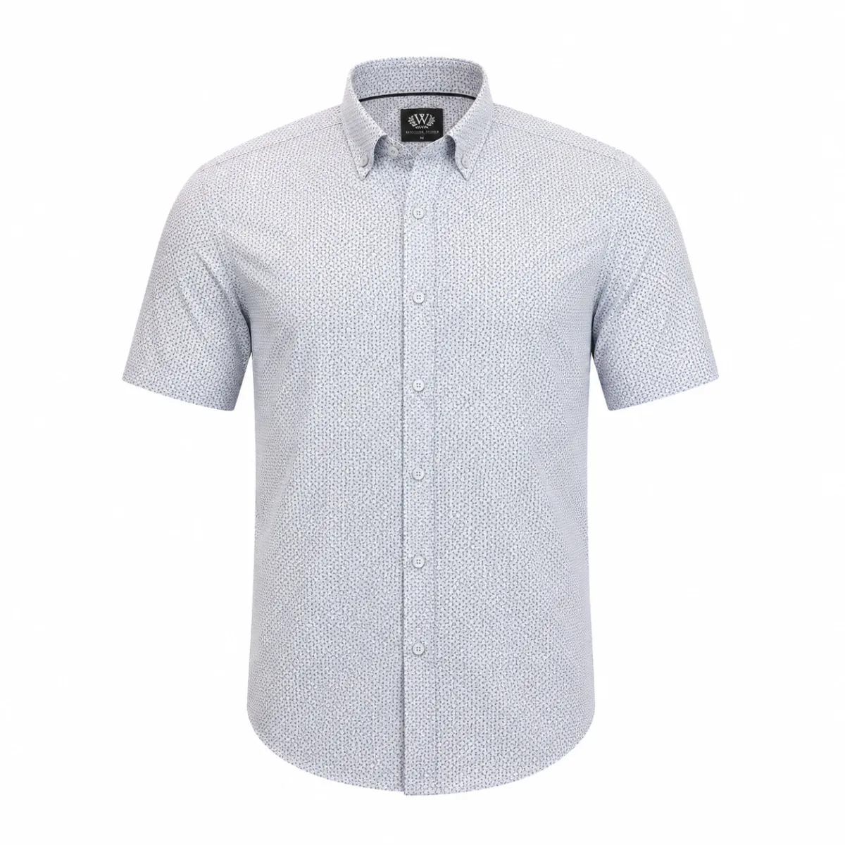 William Tailor SS Diamond Print Shirt Wh